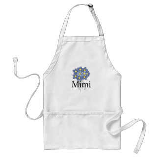 Delantal Camiseta Mimi Flor Azul Bonita