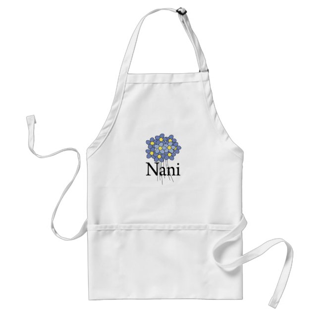 Delantal Camiseta Nani Blue Flower Bonito (Frente)