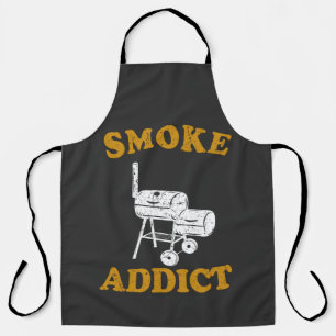 Delantal Camiseta para fumadores de carne de adicto a la ba