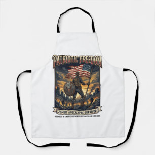 Delantal Camiseta Patriótica de Hierro Superviviente Apocal