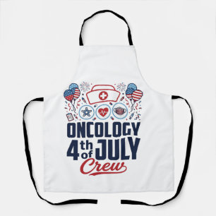 Delantal Camiseta Patriótica Médica de Tripulación de Oncol