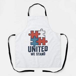 Delantal Camiseta Patriótica Pieza Rompecabezas Unidos Esta