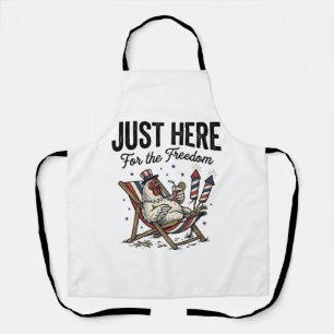 Delantal Camiseta Patriótica Vintage de Gallo de la Liberta
