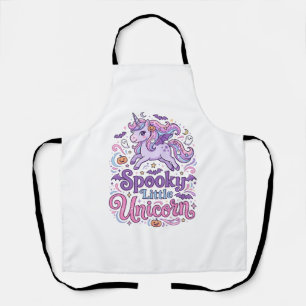Delantal Camiseta Retro de Unicornio Espeluznante Unicornio