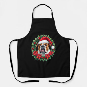 Delantal Camiseta sin mangas divertida de Navidad para Bull