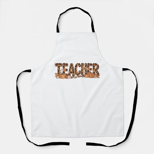 Delantal camiseta sobredimensionada del profesor (Anverso)