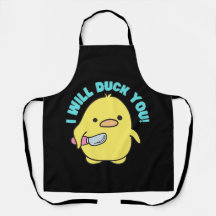 Camiseta te atormentaré" Gracioso pato con un cuch