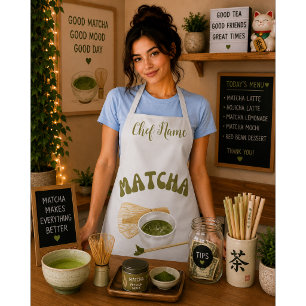 Delantal Camiseta Té Verde Matcha, Mejores Tés