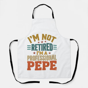 Delantal Camiseta Tipografía Vintage Jubilación Profesional