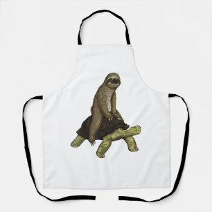 Delantal Camiseta Tortuga Perezoso Camiseta Tortuga Perezos