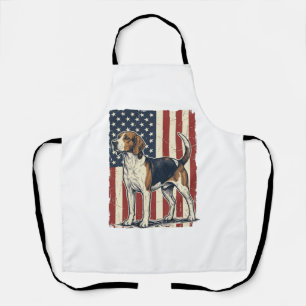 Delantal Camiseta vectorial de bandera patriótica de sabues