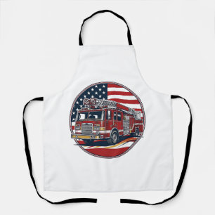 Delantal Camiseta Vectorial de Círculo de Bandera Americana
