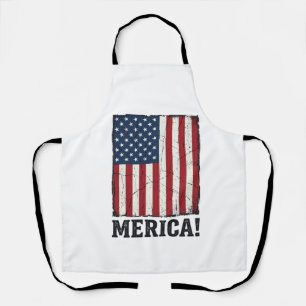 Delantal Camiseta vectorial patriótica de la bandera de Mer
