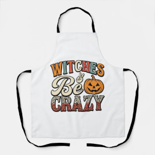 Delantal Camiseta Vintage de Halloween de Brujas Loca_1