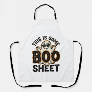 Delantal Camiseta Vintage de Halloween de Fantasma Divertid