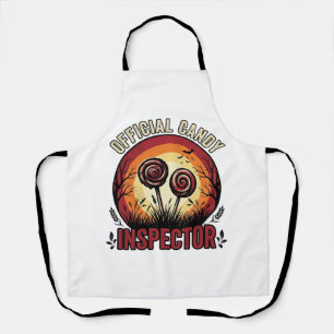 Delantal Camiseta Vintage de Halloween del Inspector de Car