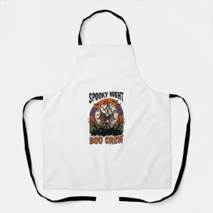 Delantal Camiseta Vintage de Halloween Noche de Brujas Casa