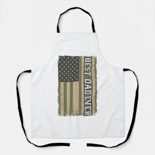 Delantal Camiseta vintage de padre bandera patriótica el me
