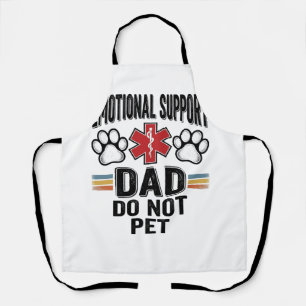 Delantal Camiseta Vintage de Papá de Apoyo Emocional No Aci