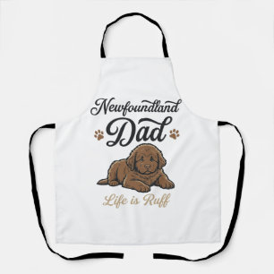 Delantal Camiseta Vintage de Perro de la Vida del Papá de T