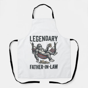 Delantal Camiseta Vintage de Sasquatch Suegro Legendario De