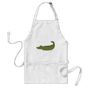 Delantal Camisetas de Cocodrilo con Figura de Palito y Rega