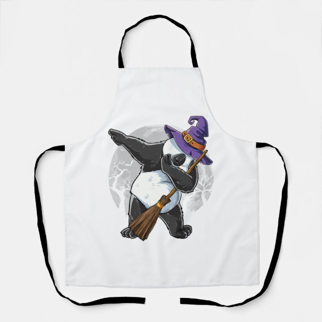 Delantal Camisetas de Dabbing Panda Halloween, Halloween 20 (Anverso)