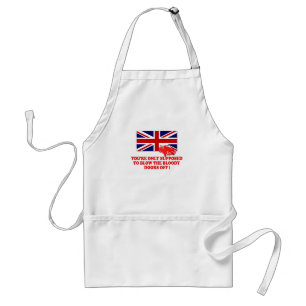 Delantal Camisetas italiano de Union Jack del trabajo