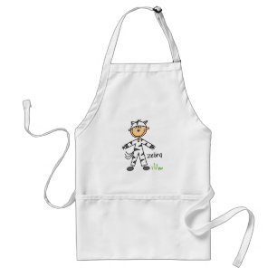 Delantal Camisetas y regalos con temática de cebra disfraza