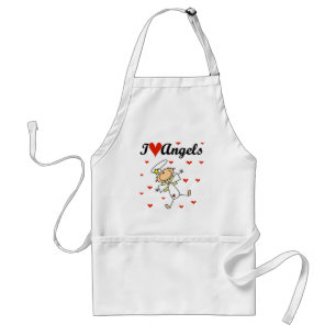 Delantal Camisetas y regalos de ángeles que amo