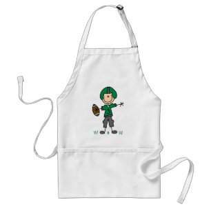 Delantal Camisetas y regalos de jugador de fútbol verde
