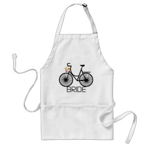Delantal Camisetas y regalos de la novia de la bicicleta