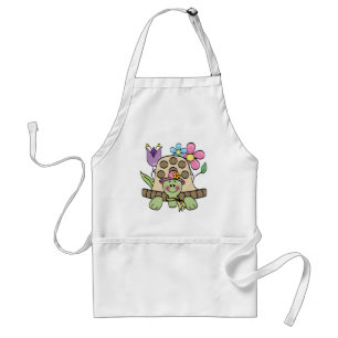 Delantal Camisetas y regalos de la tortuga de la primavera