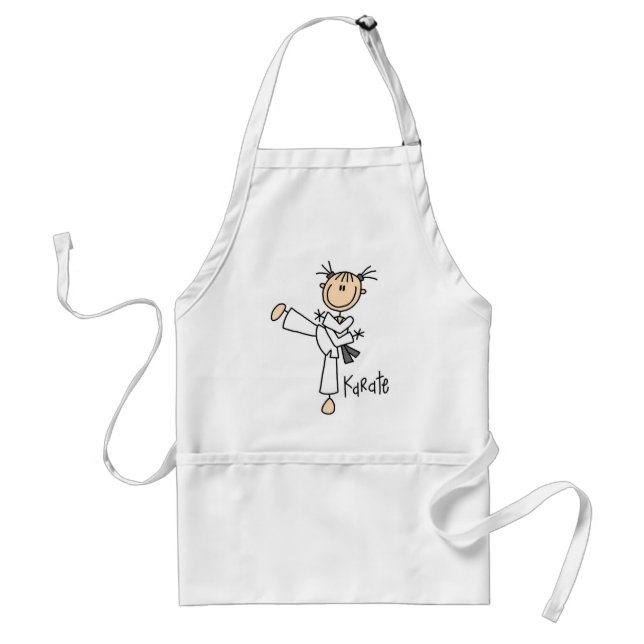 Delantal Camisetas y regalos del chica del karate (Frente)