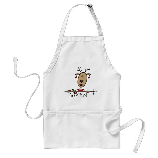 Delantal Camisetas y regalos del reno del Vixen (Frente)