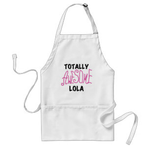 Delantal Camisetas y regalos Lola rosados totalmente alucin