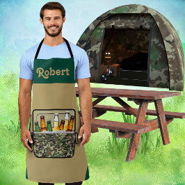 Delantal Camo Ice Chest con Personalizado de Cerveza