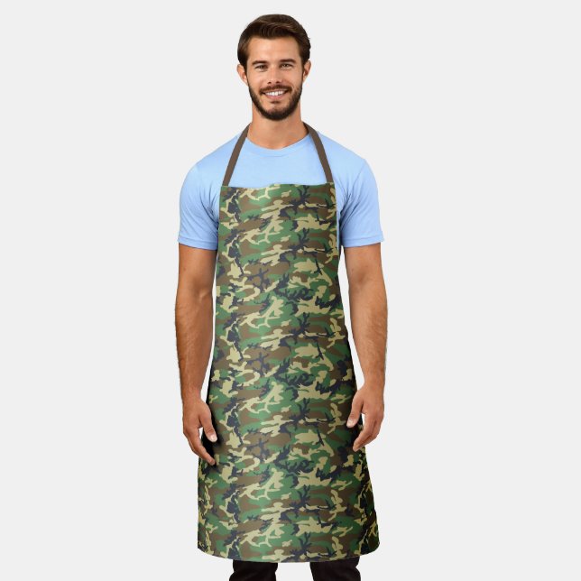 Delantal Camo, viejo apron, vestido de campo de Hunter (Gastado)