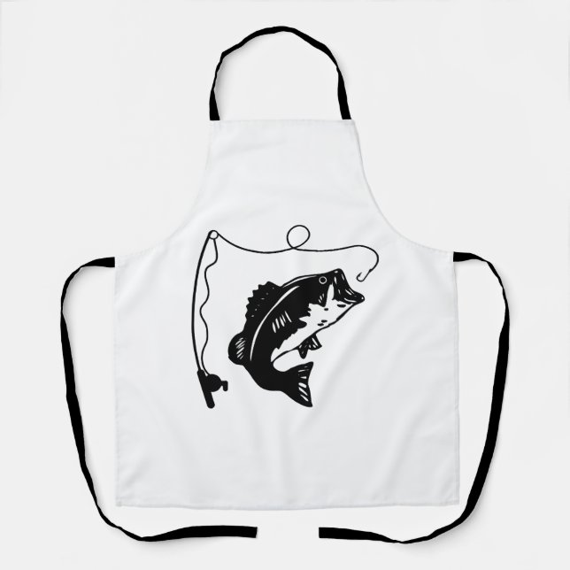 Delantal Campaña de pesca con pescado (Anverso)