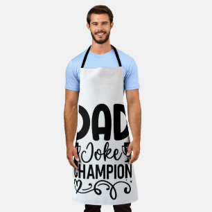 Delantal Campeón de Chiste de papá   Gracioso regalo del Dí