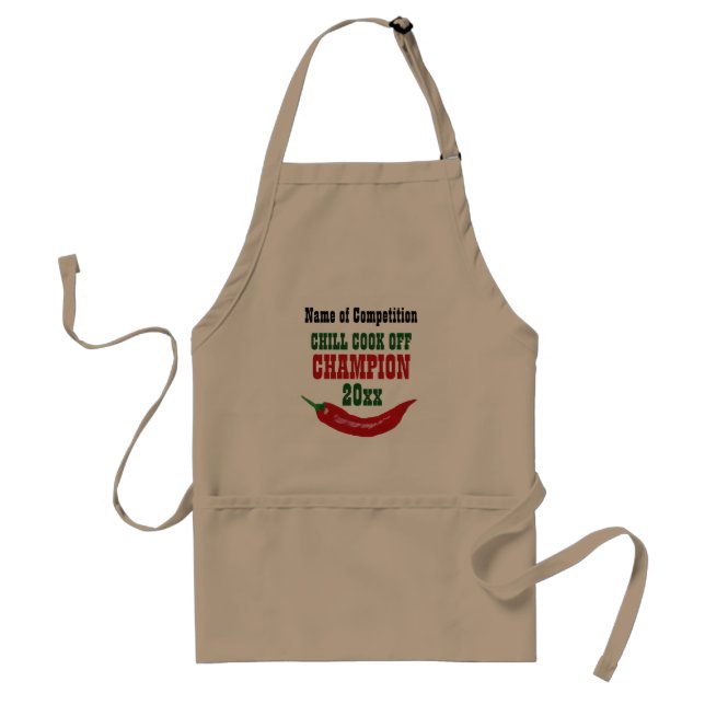 Delantal Campeón del Concurso de Cocina de Chilli (Frente)