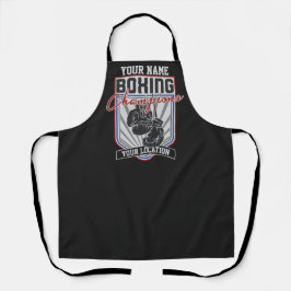 Delantal Campeones de Boxeo Personalizados Boxer Fitness Gi