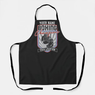 Delantal Campeones de Boxeo Personalizados Boxer Fitness Gi
