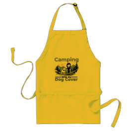 Delantal Camping con mi perro Funny Kitchen Apron