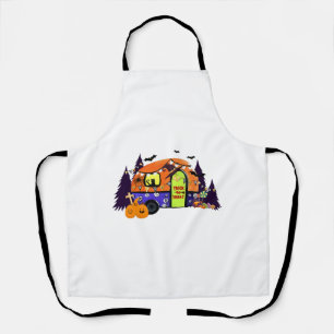 Delantal Camping de Halloween con trucos o trucos