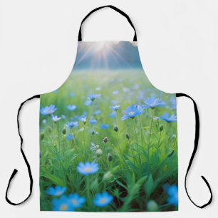 Delantal Campo de flores de pradera de pradera Temporada de