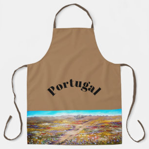 DELANTAL CAMPO DE PRIMAVERA COLORIDA EN APRON ADULTO PORTUG