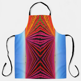 Delantal Campos aéreos de tulipanes en el florecimiento máx