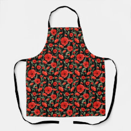 Delantal Campos de amapolas