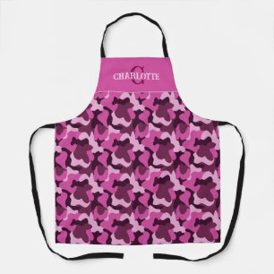 Delantal Camuflaje con monograma Pinkcore